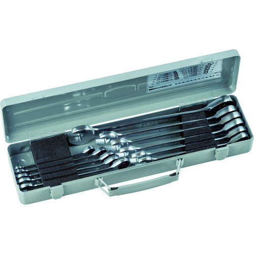 トラスコ中山 TONE 切替式ラチェットめがねレンチセット 10pcs(ご注文単位1セット)【直送品】