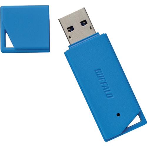 トラスコ中山 バッファロー USB3.1(Gen1)/USB3.0対応 USBメモリー バリューモデル 16GB ブルー(ご注文単位1個)【直送品】