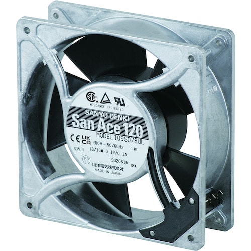 トラスコ中山 SanAce ACファン(120×38mm AC100V プラグコード付属)(ご注文単位1台)【直送品】
