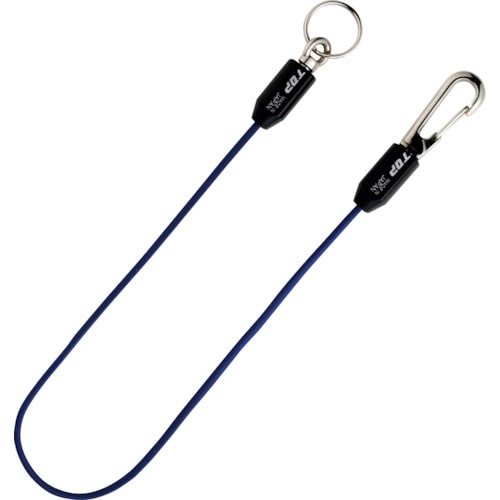 トラスコ中山 TOP ゴム製スリムセーフティコード(ブルー)(ご注文単位1本)【直送品】