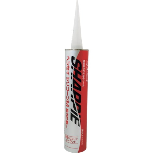 トラスコ中山 シャープ シーリング剤 シャーピー ヘンセイシリコーンM ホワイト 320ml(ご注文単位1本)【直送品】
