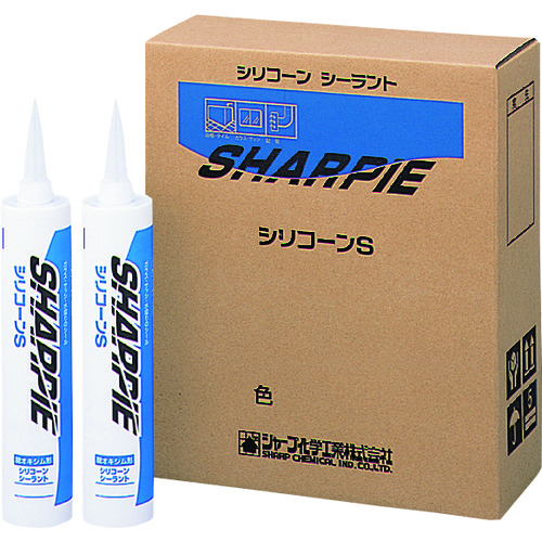 トラスコ中山 シャープ シーリング剤 シャーピー シリコーンS クリア 330ml(ご注文単位1本)【直送品】