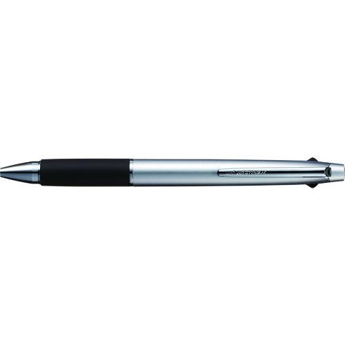 トラスコ中山 uni ジェットストリーム3色ボールペン 0.7mm シルバー(ご注文単位1本)【直送品】