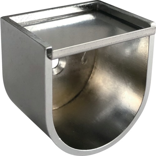 トラスコ中山 TRUSCO パイプ取付金具 ダイカストU型ソケット 32mm(ネジ止め付)(ご注文単位1個)【直送品】
