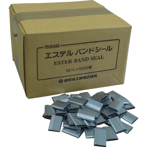 トラスコ中山 ツカサ 重梱包バンド用金具シール「16mm用(1000個入り)」(ご注文単位1箱)【直送品】