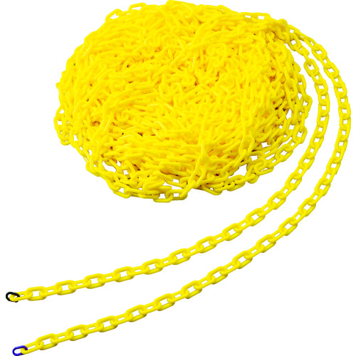 トラスコ中山 TRUSCO プラチェーン 6mmX30M イエロー(ご注文単位1巻)【直送品】