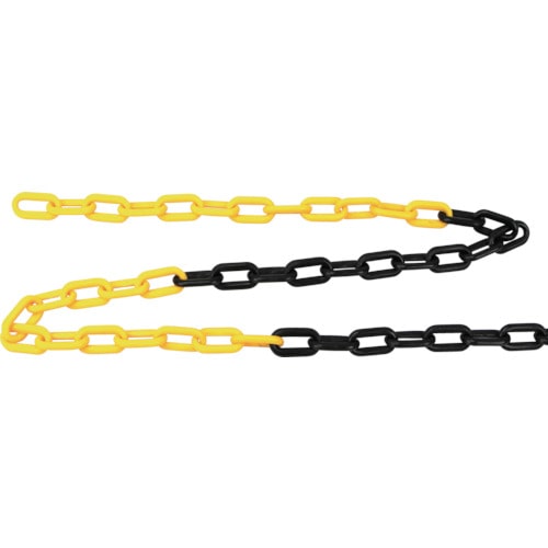 トラスコ中山 TRUSCO プラチェーン 黄/黒 6mmX6M(ご注文単位1本)【直送品】
