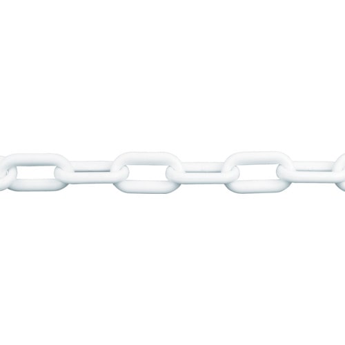 トラスコ中山 TRUSCO プラチェーン 白 8mmX6M(ご注文単位1本)【直送品】