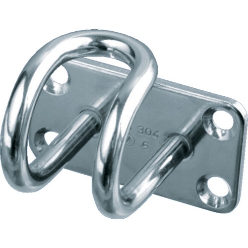 トラスコ中山 TRUSCO ステンレスワイヤープレートフック 8mm (1個=1袋)(ご注文単位1個)【直送品】