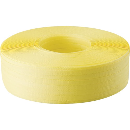 トラスコ中山 TRUSCO 封かん機用PPバンド19mm×1000m巻 黄(ご注文単位1巻)【直送品】