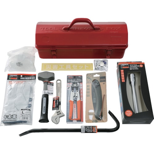 トラスコ中山 TRUSCO 災害工具セット(ご注文単位1セット)【直送品】