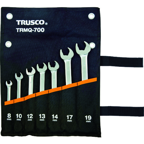 トラスコ中山 TRUSCO クイックラチェットコンビネーションレンチセット7本組(ご注文単位1セット)【直送品】