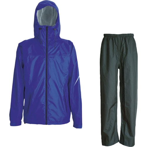 トラスコ中山 TRUSCO コンフォートレインスーツ ロイヤルブルー 3L(ご注文単位1着)【直送品】