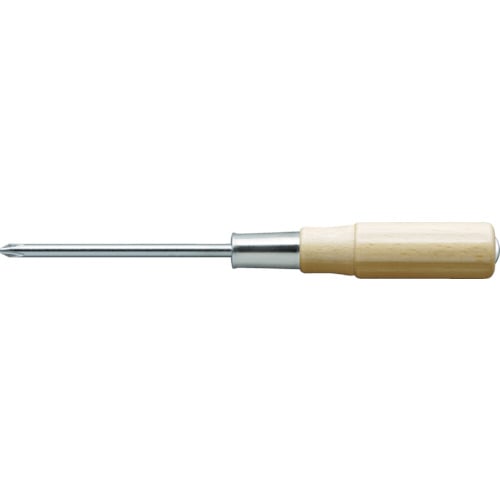トラスコ中山 TRUSCO 木柄貫通ドライバー 刃先＋1 50mm（ご注文単位1本）【直送品】
