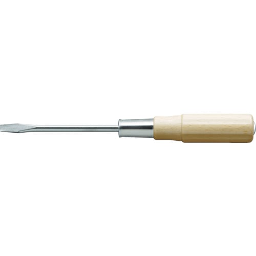 トラスコ中山 TRUSCO 木柄貫通ドライバー 刃先-5.5 75mm（ご注文単位1本）【直送品】
