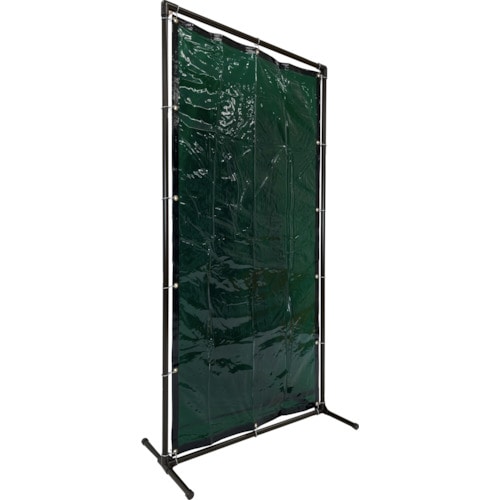 トラスコ中山 TRUSCO 溶接遮光フェンス 1020型単体固定足 緑(ご注文単位 1台)【直送品】