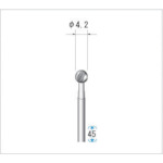 トラスコ中山 ナカニシ 精密スチールカッター （1Pk（袋）＝12本入） 刃径4.2mm 476-4528  (ご注文単位1パック) 【直送品】