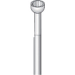トラスコ中山 ナカニシ 精密スチールカッター（12本入）カップ 刃径4.5mm 刃長3.1mm 829-3278  (ご注文単位1パック) 【直送品】