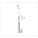 トラスコ中山 ナカニシ 精密スチールカッター （1Pk（袋）＝12本入） 刃径1mm 476-4561  (ご注文単位1パック) 【直送品】