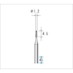 トラスコ中山 ナカニシ 精密スチールカッター （1Pk（袋）＝12本入） 刃径1.2mm 476-4579  (ご注文単位1パック) 【直送品】