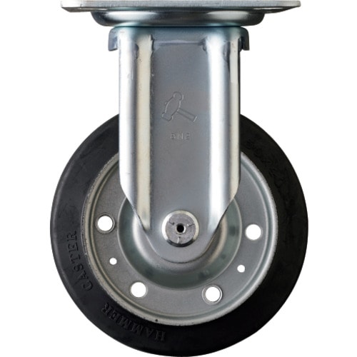 トラスコ中山 ハンマー 固定式ゴムキャスター 150mm 814-2244 (ご注文単位1個) 【直送品】