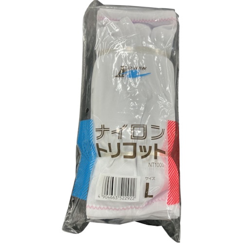 トラスコ中山 ホーケン ナイロントリコットNT1000 Lサイズ 428-8198 (ご注文単位1ダース) 【直送品】