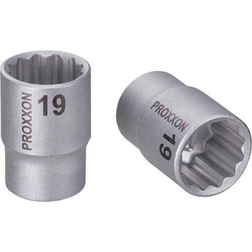 トラスコ中山 プロクソン XZNトリプルスクエアソケット1/2”(12角タイプ) 19mm 229-3576 (ご注文単位1個) 【直送品】