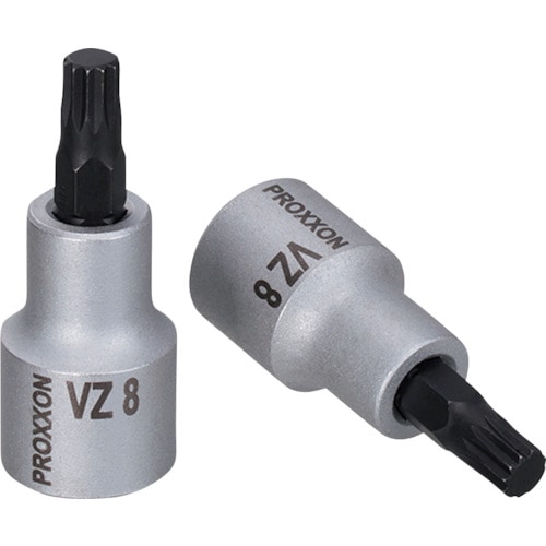トラスコ中山 プロクソン XZNトリプルスクエア(スプライン)ビットソケット1/2” 8mm 229-3581 (ご注文単位1個) 【直送品】