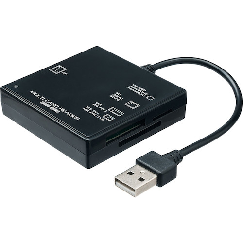 トラスコ中山 SANWA USB2.0 カードリーダー 487-2460 (ご注文単位1個) 【直送品】