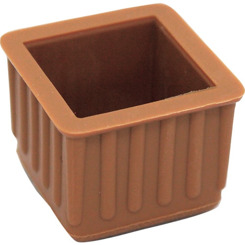 トラスコ中山 WAKI イスキャップB薄茶角 BC-282 24MM 335-5616 (ご注文単位1個) 【直送品】