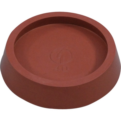 トラスコ中山 光 平置きゴム 茶丸 内径42mm 112-8019 (ご注文単位1個) 【直送品】
