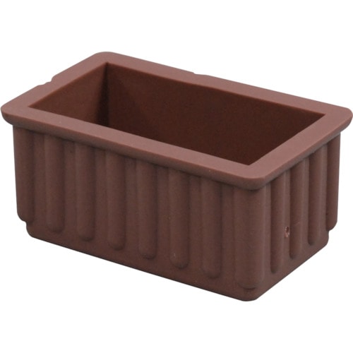 トラスコ中山 光 イス脚キャップ茶 長角 24×45 112-8053 (ご注文単位1個) 【直送品】