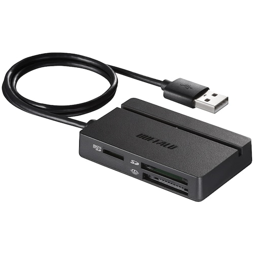 トラスコ中山 バッファロー USB2.0 マルチカードリーダー/ライター スタンダードモデル 410-6473 (ご注文単位1台) 【直送品】