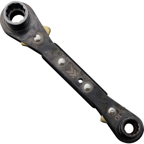 トラスコ中山 フジ矢 板ラチェットレンチ(黒金) 622-2024 (ご注文単位1個) 【直送品】