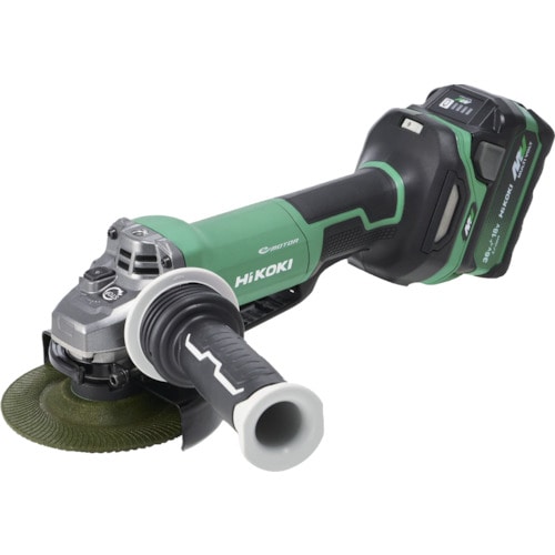 トラスコ中山 HiKOKI コードレスディスクグラインダ 36V 125mm パドル式スイッチ 新マルチボルトセット品 538-6581 (ご注文単位1台) 【直送品】