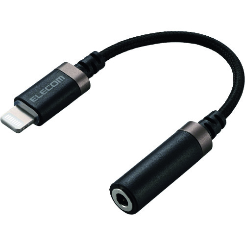 トラスコ中山 エレコム Lightning-直径3.5mmステレオミニジャック変換ケーブル(高耐久) 200-7463 (ご注文単位1本) 【直送品】
