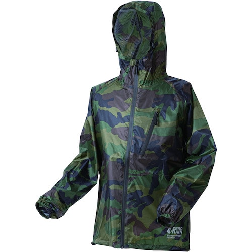 トラスコ中山 喜多 スーパーライトレインウェア 超軽量 No1710 カモフラ 3L(XL) 236-0422 (ご注文単位1着) 【直送品】