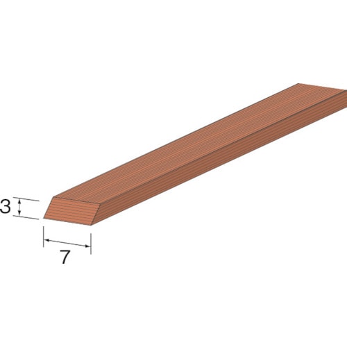 トラスコ中山 ミニモ ポリッシングウッドスティック ハード 平 3×7mm (5個入) 852-7140 (ご注文単位1袋) 【直送品】