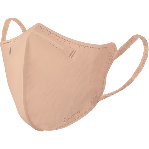 トラスコ中山 IRIS 296470 DAILY FIT MASK 立体 ふつうサイズ 30枚入 ピンクベージュ 469-5937 (ご注文単位1箱) 【直送品】