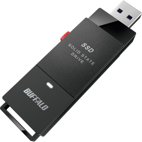 トラスコ中山 バッファロー USB3.2(Gen1) ポータブルSSD 1.0TB スティック型 429-8372 (ご注文単位1個) 【直送品】