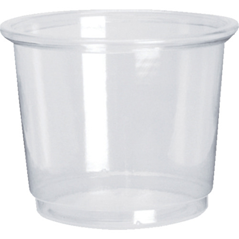HEIKO プラスチックカップ 1オンス 口径44mm 透明 100個入り 1袋(ご注文単位1袋)【直送品】