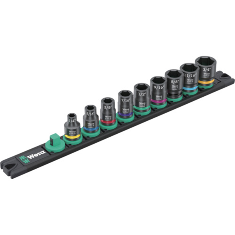 Wera 9608マグネットレールBインパクター インチサイズ1 1セット(ご注文単位1セット)【直送品】
