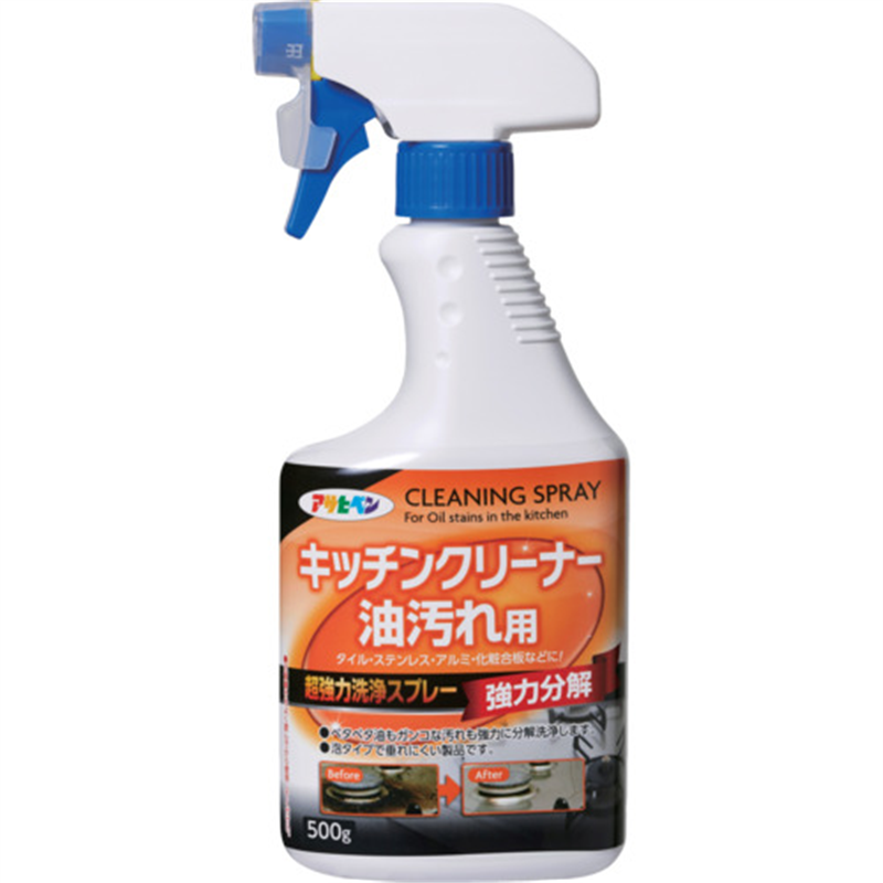 アサヒペン キッチンクリーナー 油汚れ用 500G 1本（ご注文単位1本）【直送品】