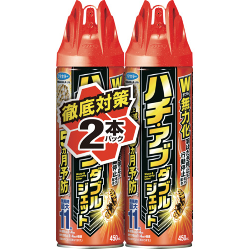フマキラー ハチ・アブダブルジェット450ml 2本パック N 1個(ご注文単位1個)【直送品】