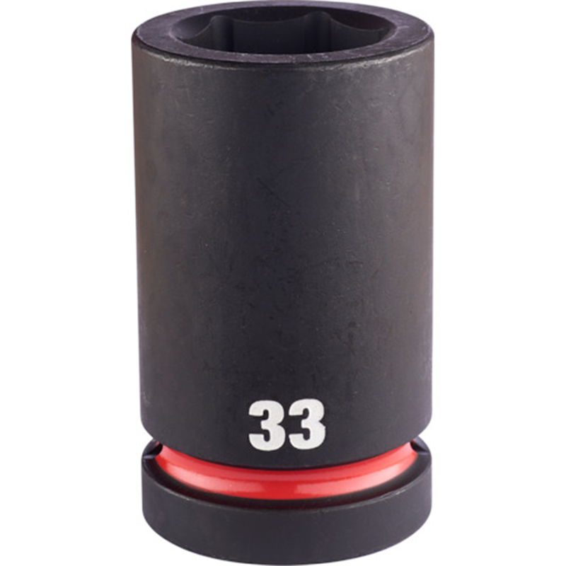 milwaukee SHOCKWAVE IMPACT DUTY ディープインパクトソケット 1インチ(25.4mm)角 33mm 1個(ご注文単位1個)【直送品】