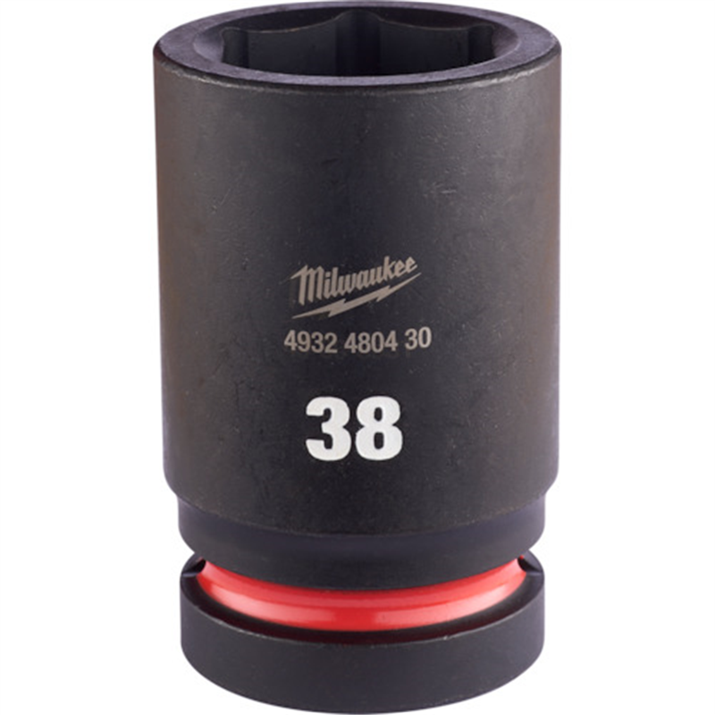 milwaukee SHOCKWAVE IMPACT DUTY ディープインパクトソケット 1インチ(25.4mm)角 38mm 1個(ご注文単位1個)【直送品】