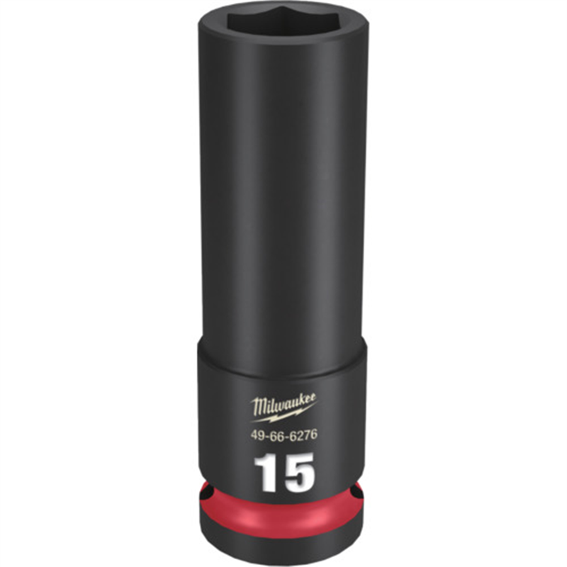 milwaukee SHOCKWAVE IMPACT DUTY ディープインパクトソケット 1/2インチ(12.7mm)角 15mm 1個(ご注文単位1個)【直送品】