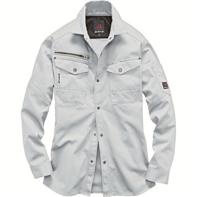 BURTLE 【今季完売】 作業服 8105-5-3L シルバー 1着(ご注文単位1着)【直送品】