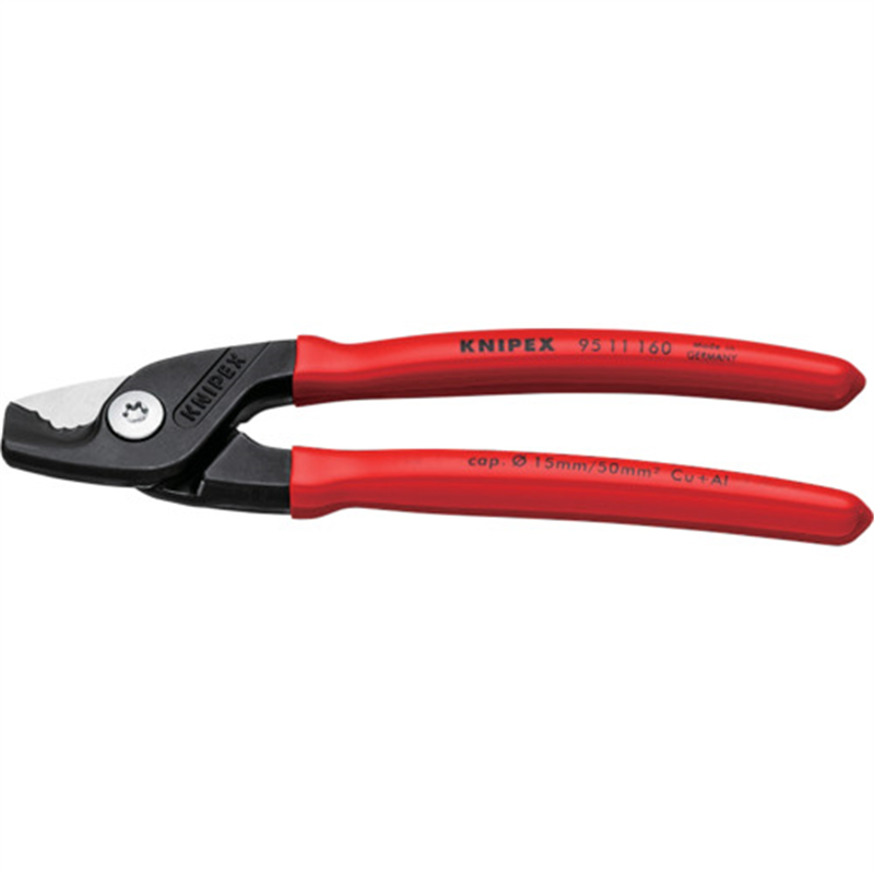 KNIPEX 【ブリスターパック仕様】ステップカット ソフトプラスチック 160mm 1丁(ご注文単位1丁)【直送品】