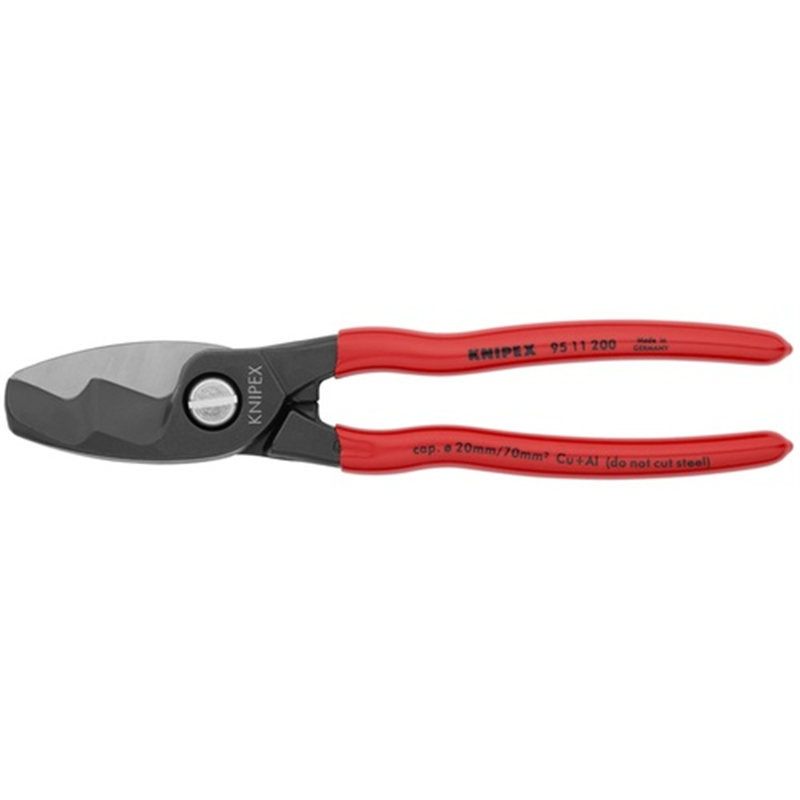 KNIPEX ケーブルカッター プラスチックハンドル 200mm(SB店頭展示パッケージ仕様) 1丁(ご注文単位1丁)【直送品】